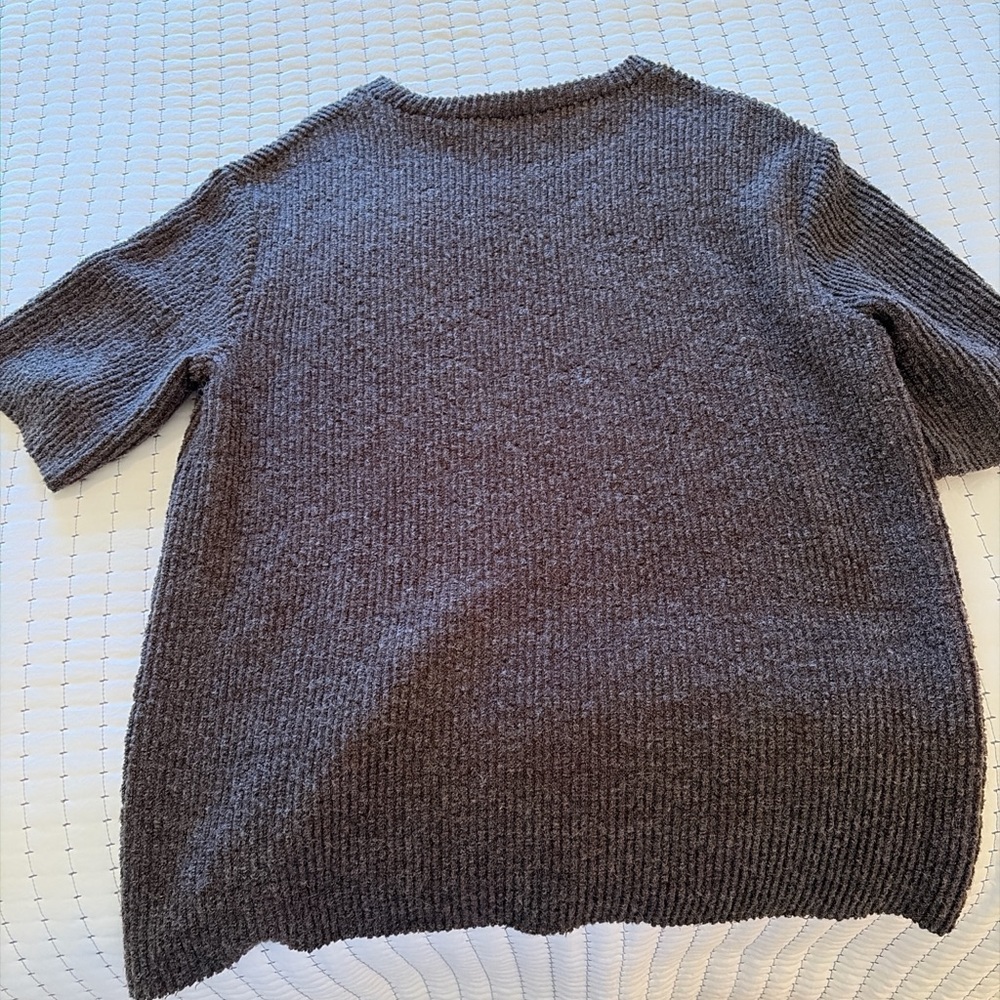 Zara Women's Charcoal Crew Neck Sweater